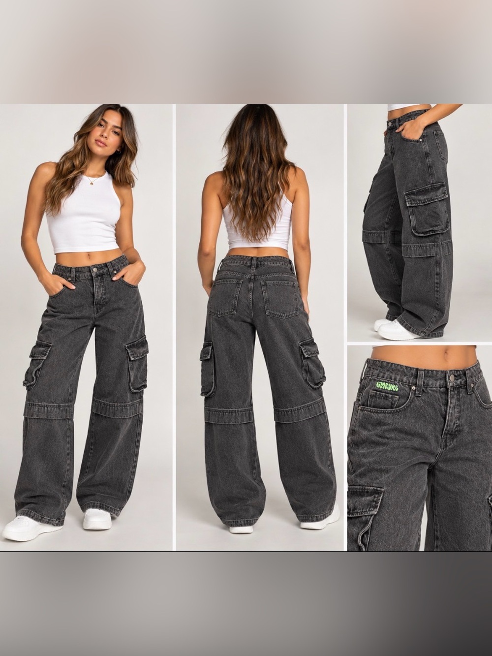Empyre wide leg cargo jeans size 4S